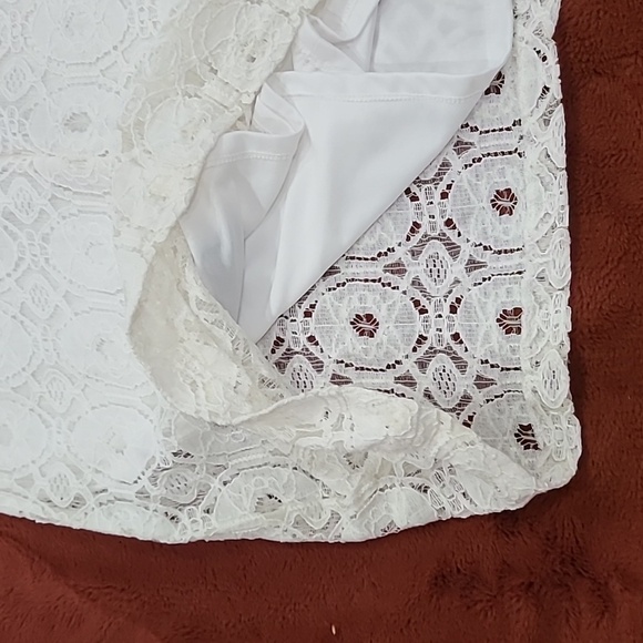 Ronni Nicole White Sheath Dress Sleeveless Scoop Neck - Picture 7 of 7